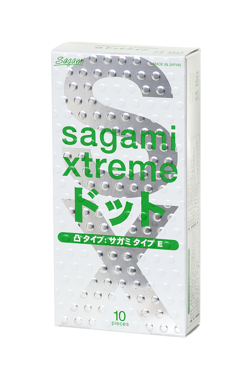 Презервативы с точечно-ребристой текстурой Sagami Xtreme Type-E, 10 шт
