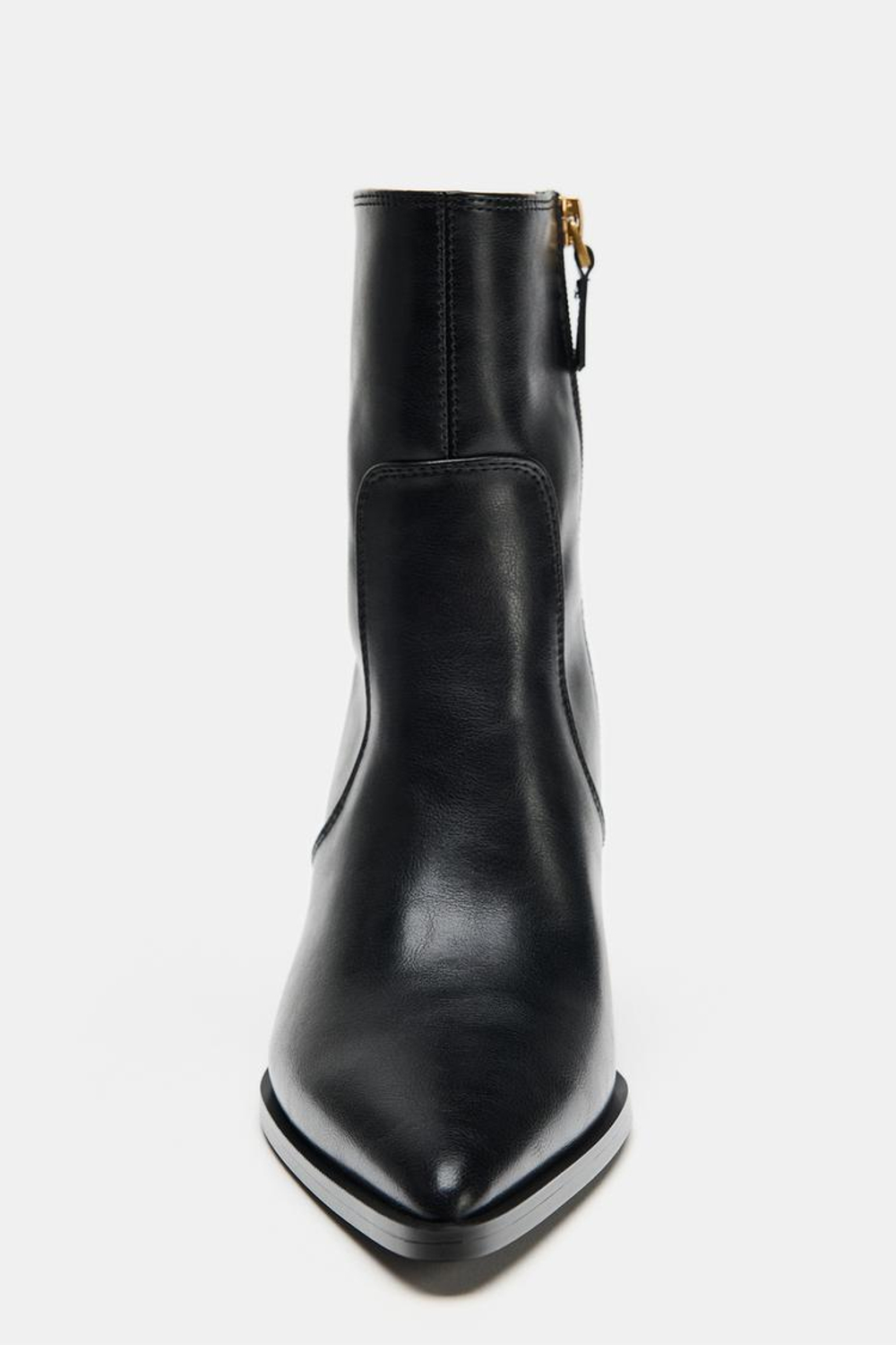 ZARA БОТИЛЬОНЫ НА УСТОЙЧИВОМ КАБЛУКЕ, ЧЕРНЫЙ