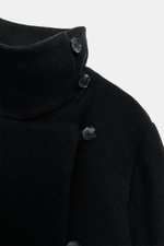 ДВУБОРТНАЯ КУРТКА ИЗ МЯГКОЙ ТКАНИ — ZARA