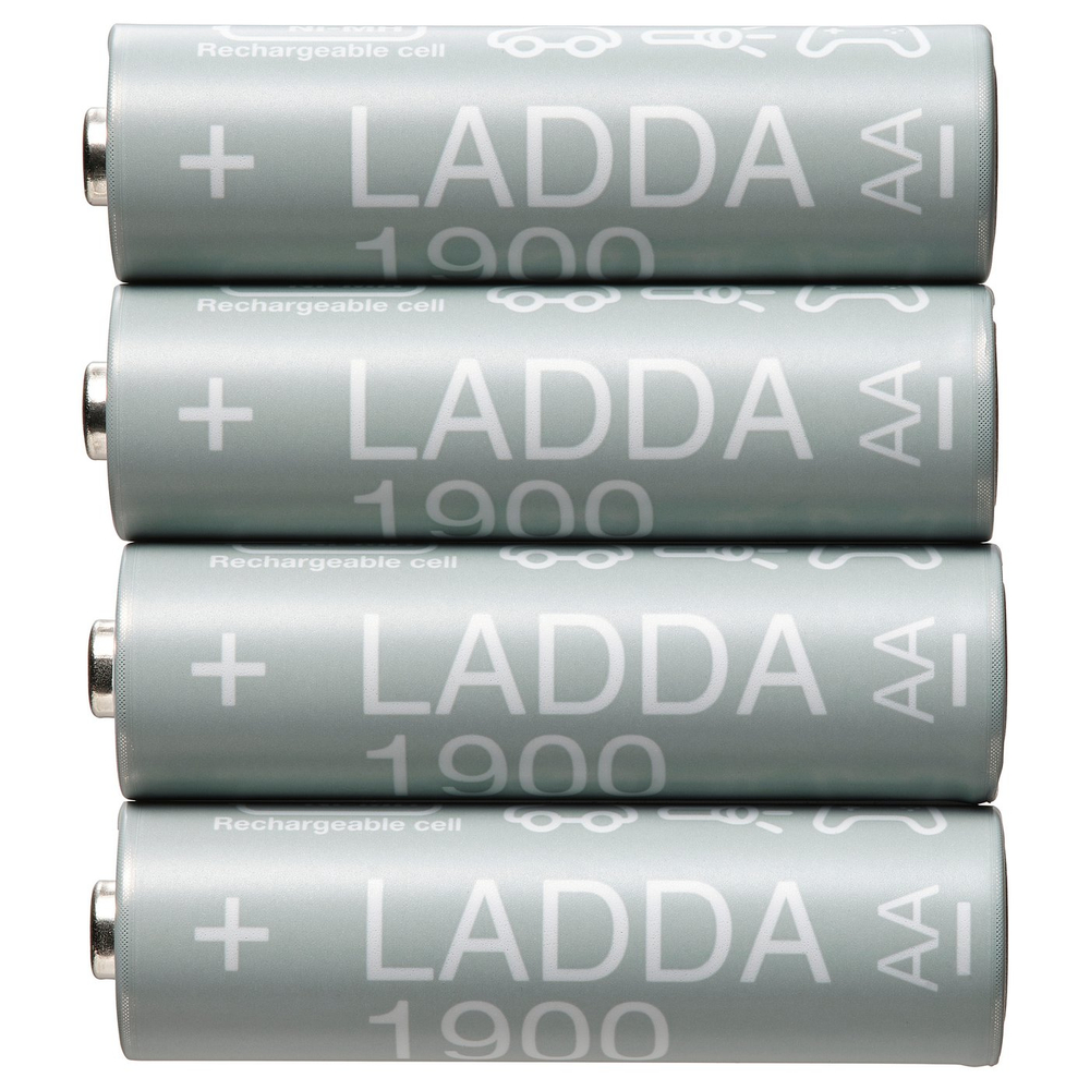 IKEA LADDA  (ИКЕА ЛАДДА)  -  Аккумулятор для зарядки - HR06 AA 1,2 В 1900 мАч