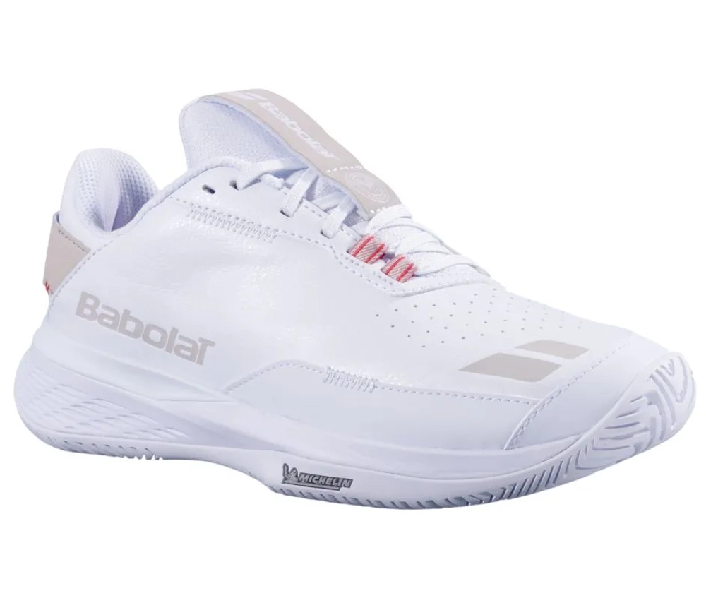 Женские теннисные кроссовки Babolat SFX Evo Wimbledon All Court - white/grey