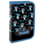 Пенал ПИФАГОР, 1 отделение, ламинированный картон, 19х11 см, "Angry shark", 272243