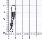 Вертлюг рыболовный  с карабином Mikado With Interlock Snap BN