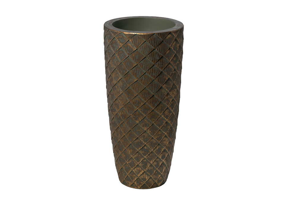 Кашпо c золотым орнаментом d32x67см Garda Decor