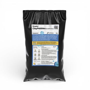 Керамзит Simplex ClayPebbles 10 л, фракция 5-10 мм