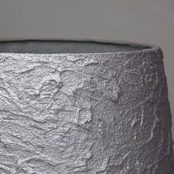 Кашпо CYLINDER SILVER MAX D20 H20