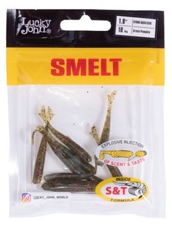 Слаги съедобные Lucky John Smelt 1.8" (4.6 см), цвет PA03, 10 шт