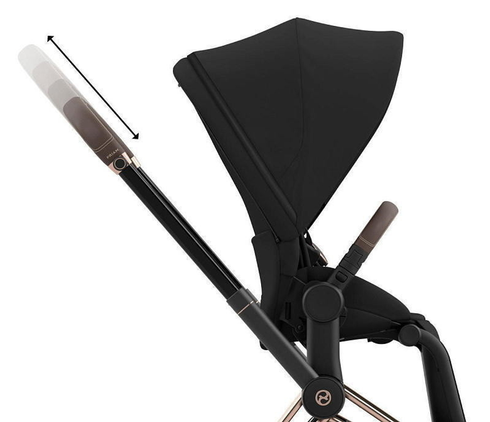 Коляска Cybex Priam IV Rosegold complete Aton B2 Steel Grey Base One 4 в 1 Sepia Black