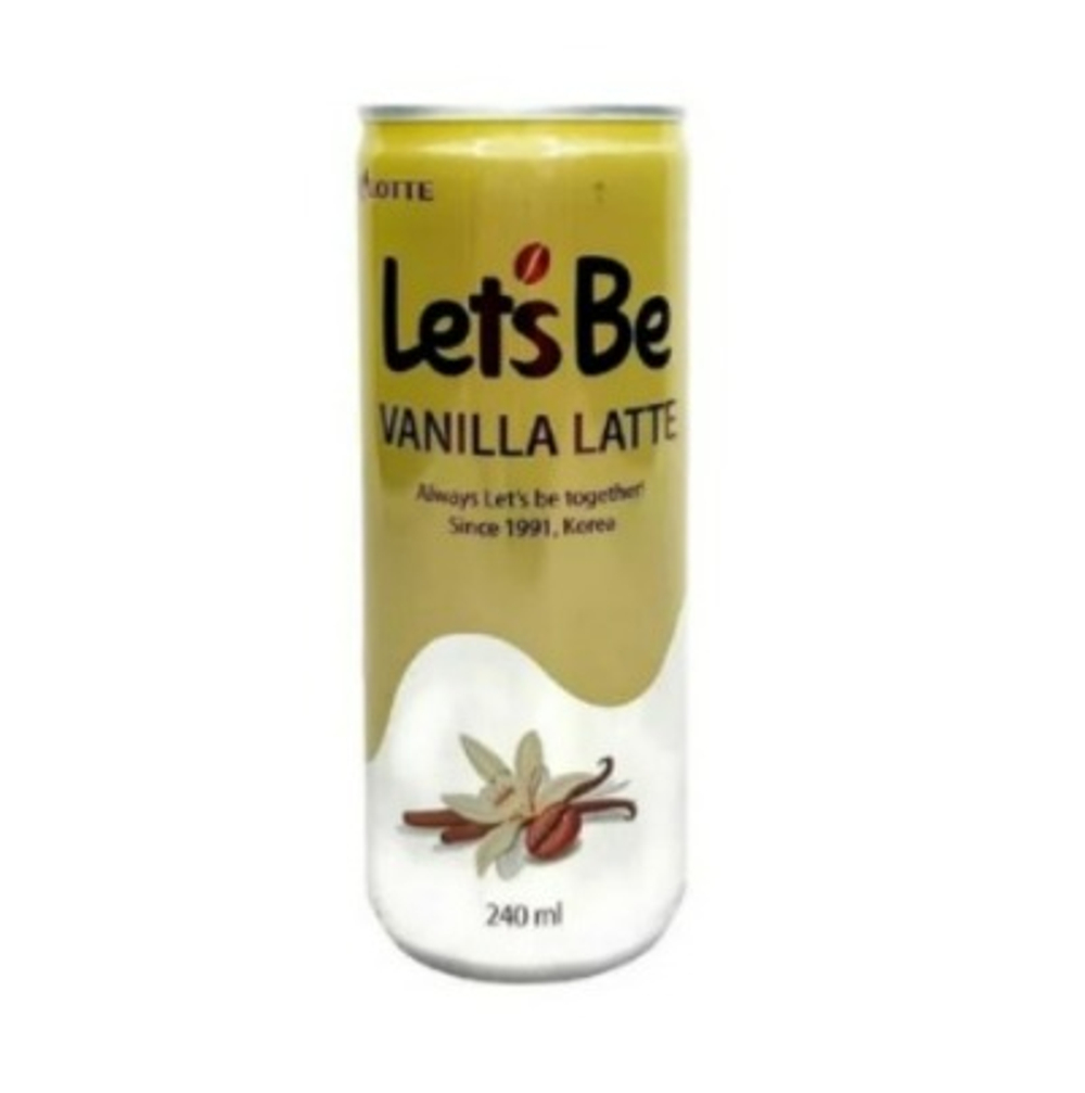 Напиток кофейный LOTTE "Let*s Be" Vanilla Latte 240мл (30шт) банка