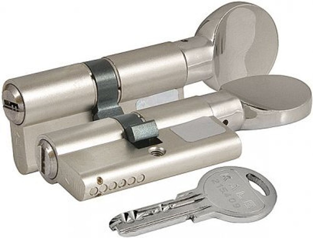 Цилиндровый механизм Kale Klilit 164 SM/68 (26+10+32) ключ/вертушка (5 ключей) (никель)   Арт.14723