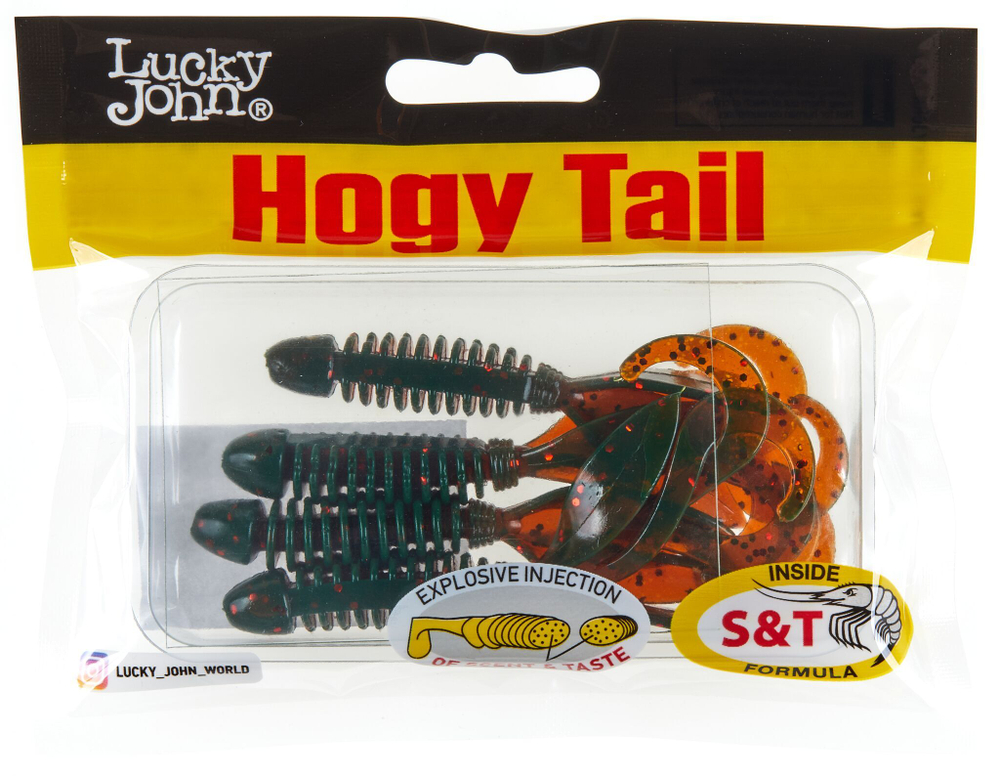 Твистеры съедоб. искусст.  LJ Pro Series Hogy Tail 3,0in (07.62)/PA16 7шт.