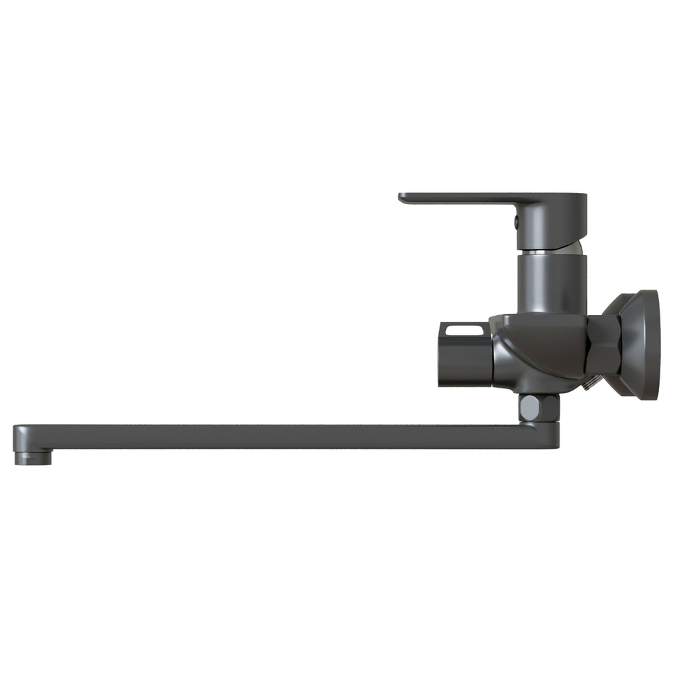 Смеситель для ванны и раковины 35k MIXLINE МЛ33-02Г(ML33-02GR)"Сити " ГРАФИТ