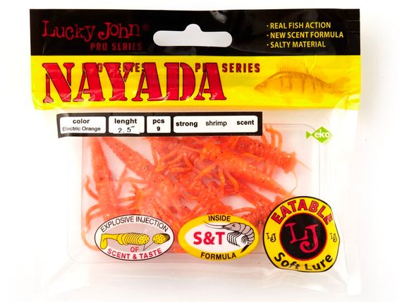 Твистеры съедобные LJ Pro Series NAYADA (4,5 см), цв. 036, 9 шт.