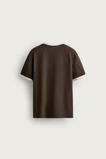 БАЗОВАЯ ФУТБОЛКА В РУБЧИК С КОНТРАСТНЫМИ ДЕТАЛЯМИ — ZARA