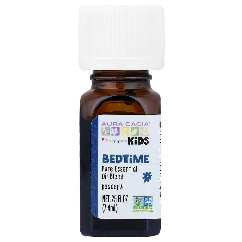 Aura Cacia, Kids, смесь чистых эфирных масел, перед сном, 7,4 мл (0,25 жидк. унц.)