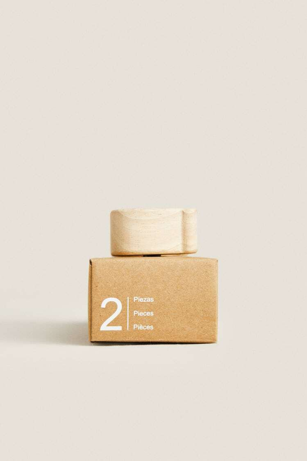 ZARA HOME ДВЕРНАЯ РУЧКА «МЕДВЕДЬ» (2 ШТ.) СВЕТЛО-БЕЖЕВЫЙ