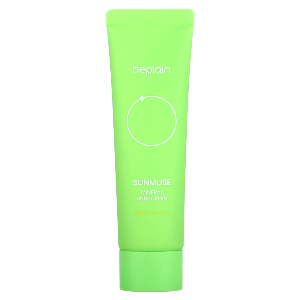 Beplain, Sunmuse, минеральное солнцезащитное средство, SPF 50+ PA ++++, 50 мл (1,69 жидк. унц.)
