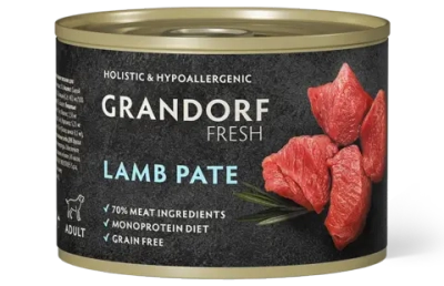 Grandorf Fresh Монопротеиновые консервы из ягненка для собак всех пород