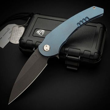Складной нож скл. Medford VIPER MF/VIPER PVD-Blue c клинком из стали D2, рукоять титан