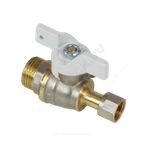 Кран для манометра шаровой латунь 1125 Standard Ду 15 Ру40 НР/нак/гайка G1/2"-М20х1,5 Aquasfera 1125-03