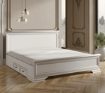 Кровать с выкатными ящиками Кентаки LOZ/180x200 Белая