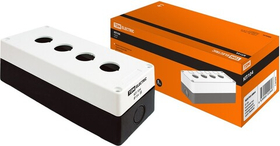 Корпус КП104 для кнопок 4места белый TDM SQ0705-0004