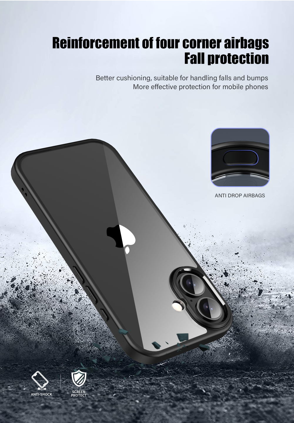 Прозрачный чехол Crystal Case для iPhone 17