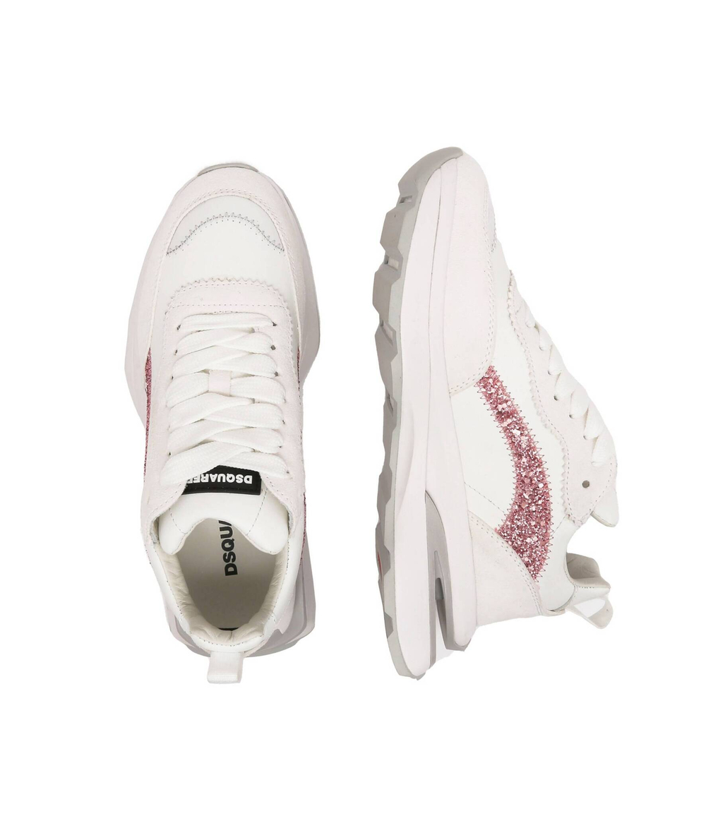 кожаные кроссовки Dsquared2 - бежевый(SNW0183 01505796)