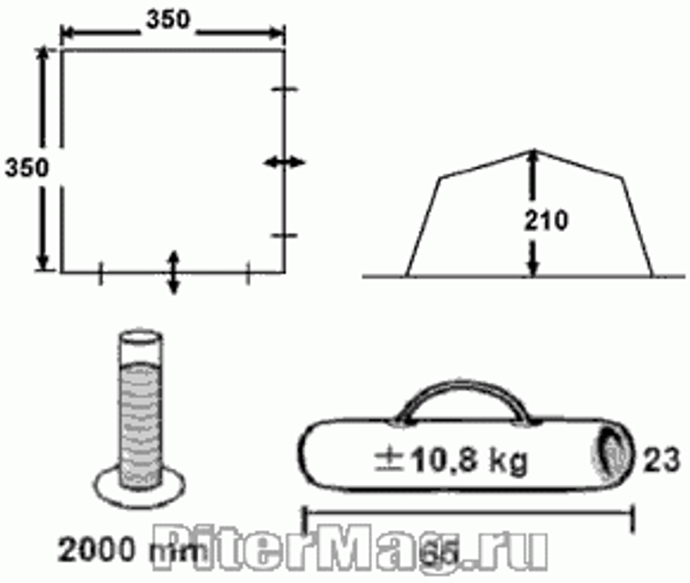 Палатка для склада High Peak STORAGE PLU