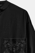 РУБАШКА С ВЫШИВКОЙ И КАРМАНОМ — ZW COLLECTION — ZARA