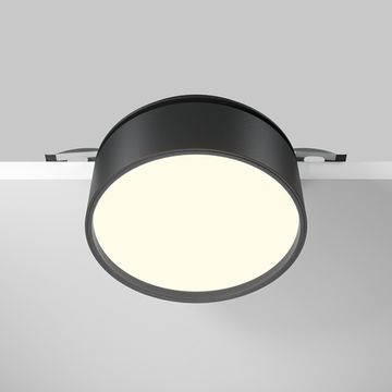 Встраиваемый светодиодный точечный светильник 18W 3000К DL024-18W3K-B чёрный Onda Maytoni