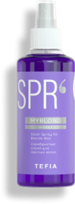 Серебристый спрей для светлых волос Myblond Tefia Silver Spray for Blonde Hair, 250 мл