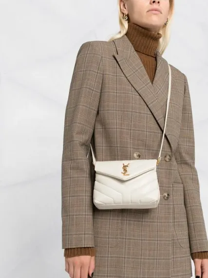 Сумка Saint Laurent Loulou Toy белый