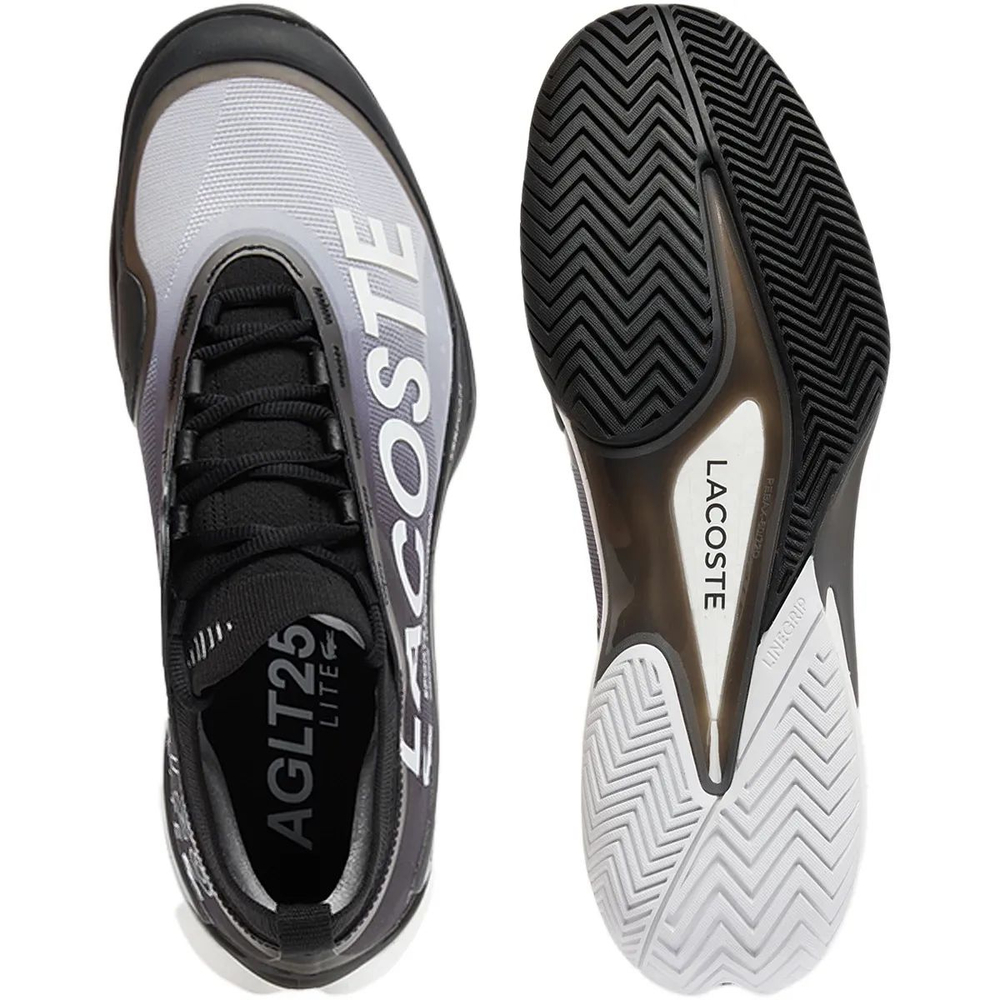 Мужские кроссовки теннисные Lacoste AG-LT25 Lite - black/white