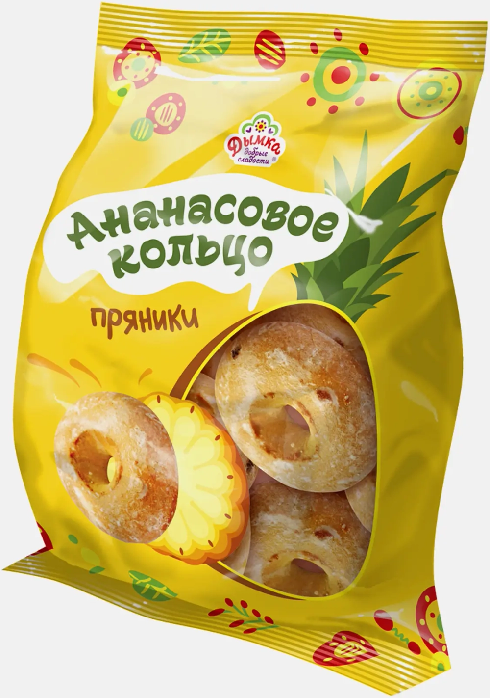 Пряники Ананасовое кольцо Дымка 400г