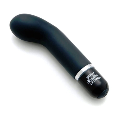 Черный силиконовый мини-вибратор Mini G-Spot Vibrator - 13,3 см. (Цвет: черный)