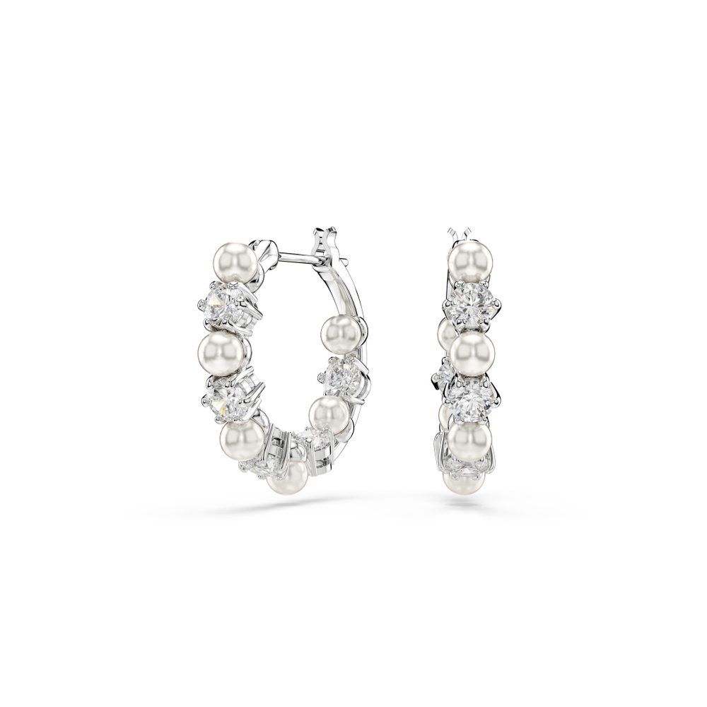 MATRIX:PE PEARL HOOPS WHITE/RHS