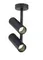 Светильник накладной светодиодный Rilon 1111B-B/L BLACK, 2×10 Вт, чёрный