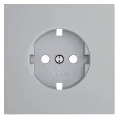Накладка для розетки с заземлением Voltum S70 Серый VLS000616