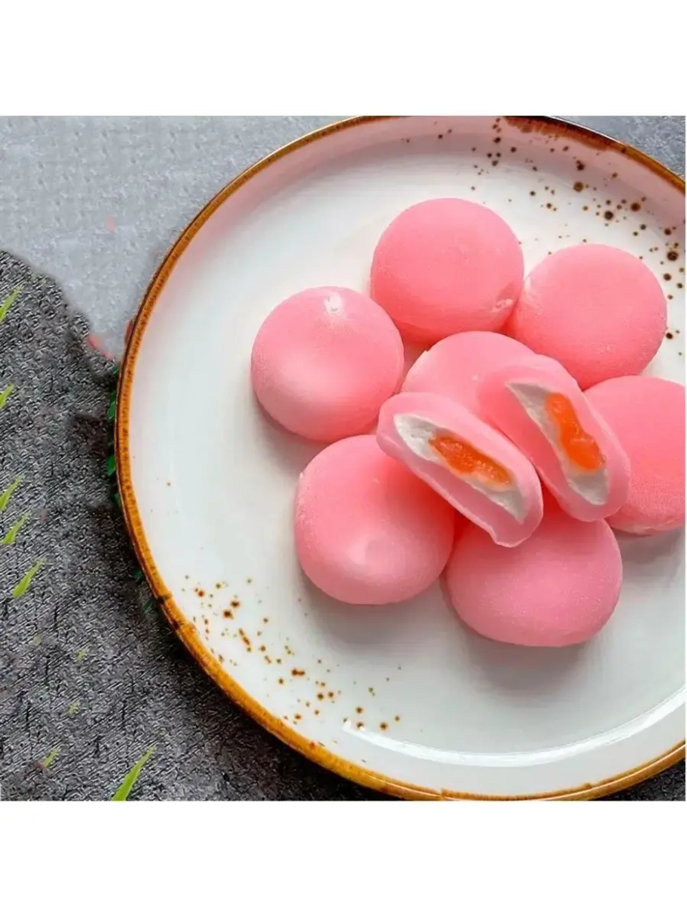 Рисовое пирожное Моти (Mochi, Мочи) со вкусом персика