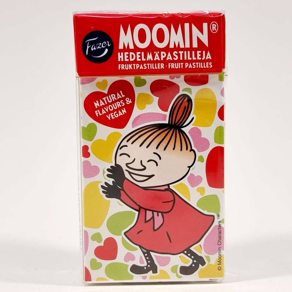 Конфеты пастилки Fazer "Moomin Hedelmapastilleja" фруктовые в виде сердечек 40 г (из Финляндии)