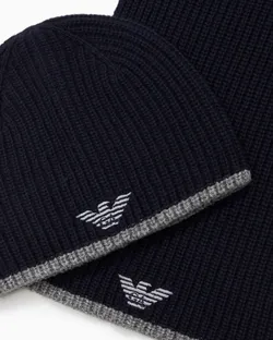Набор (шапка, шарф) мужской EMPORIO ARMANI