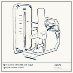 Тренажёр отжимание сидя профессиональный — от 157 000 ₽