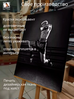 Интерьерная картина "Муай Тай", 50х70см 1шт.