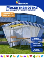 Москитная сетка для беседки Агросфера-Тюльпан