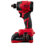 MIGHTY SEVEN (DS-203S) Аккумуляторный шуруповерт, ударный, 18 В, 4 предмета, кейс