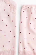 Атласная пижама с кружевом - H&M