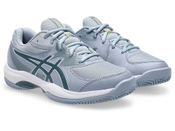 Детские теннисные кроссовки Asics Gel-Game GS Clay/OC - grey blue/ironclad