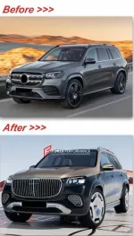 Обвес переделка для MERCEDES-BENZ GLS X167 2020+ АПГРЕЙД ДО GLS 600 MAYBACH 2024 РЕСТАЙЛИНГ Мерседес Бенц