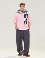 Мужская плотная футболка boxy fit - BERSHKA